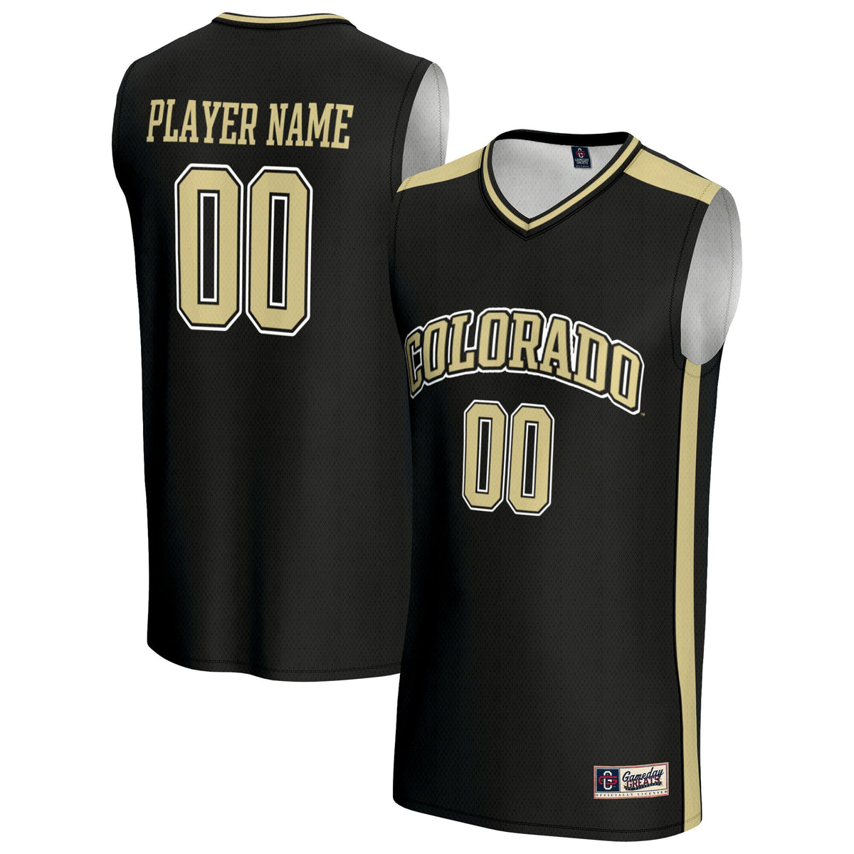 Colorado Buffaloes GameDay Greats Unisex Pick-A-Player Lightweight Men's Basketball Jersey - Black | Stitched College Jersey TJS76525
