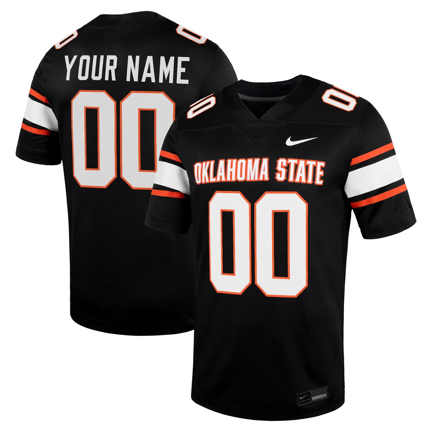 Oklahoma State Cowboys Custom Football Game Jersey - Black | Stitched College Jersey TJS76540