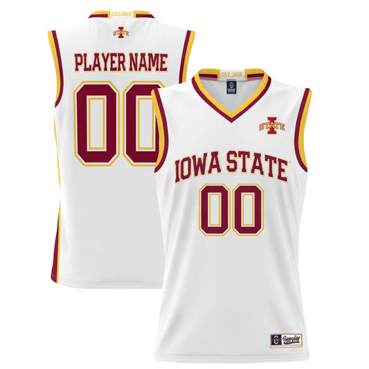 Iowa State Cyclones GameDay Greats Unisex Lightweight Pick-A-Player Women's Basketball Jersey - White | Stitched College Jersey TJS76425