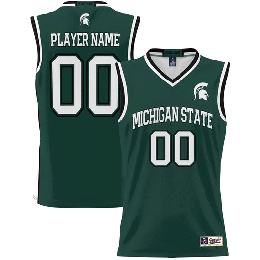 Michigan State Spartans GameDay Greats Unisex Lightweight Pick-A-Player Women's Basketball Jersey - Green | Stitched College Jersey TJS76554
