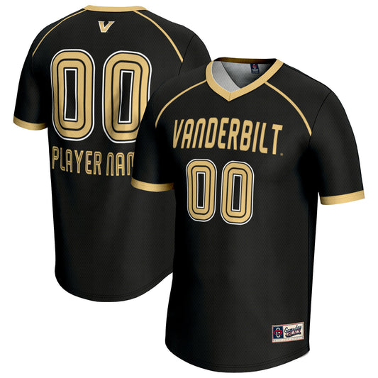 Vanderbilt Commodores GameDay Greats Unisex Pick-A-Player Lightweight Women's Lacrosse Jersey - Black | Stitched College Jersey TJS76446