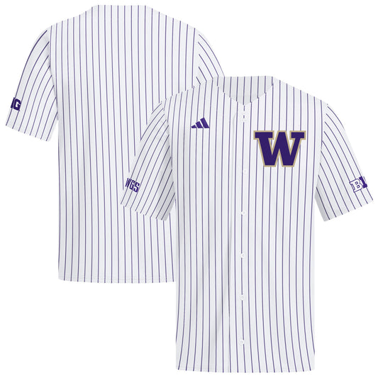 Washington Huskies Home Replica Baseball Jersey - White | Stitched College Jersey TJS76488