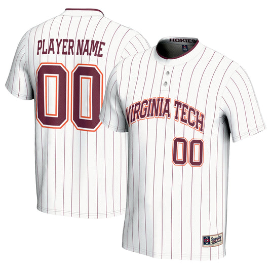 Virginia Tech Hokies GameDay Greats Unisex Pick-A-Player Lightweight Softball Jersey - White | Stitched College Jersey TJS76427