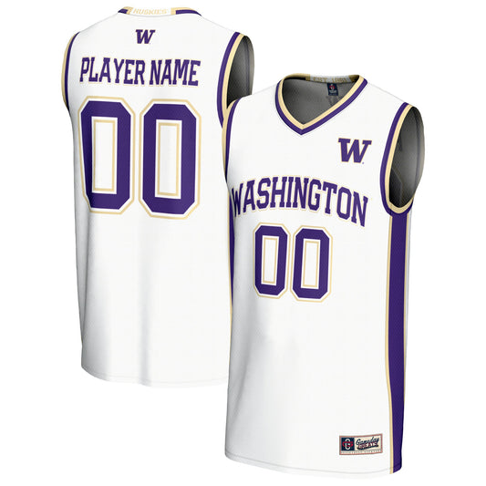 Washington Huskies GameDay Greats Pick-A-Player Lightweight Men's Basketball Fashion Jersey - White | Stitched College Jersey TJS76408