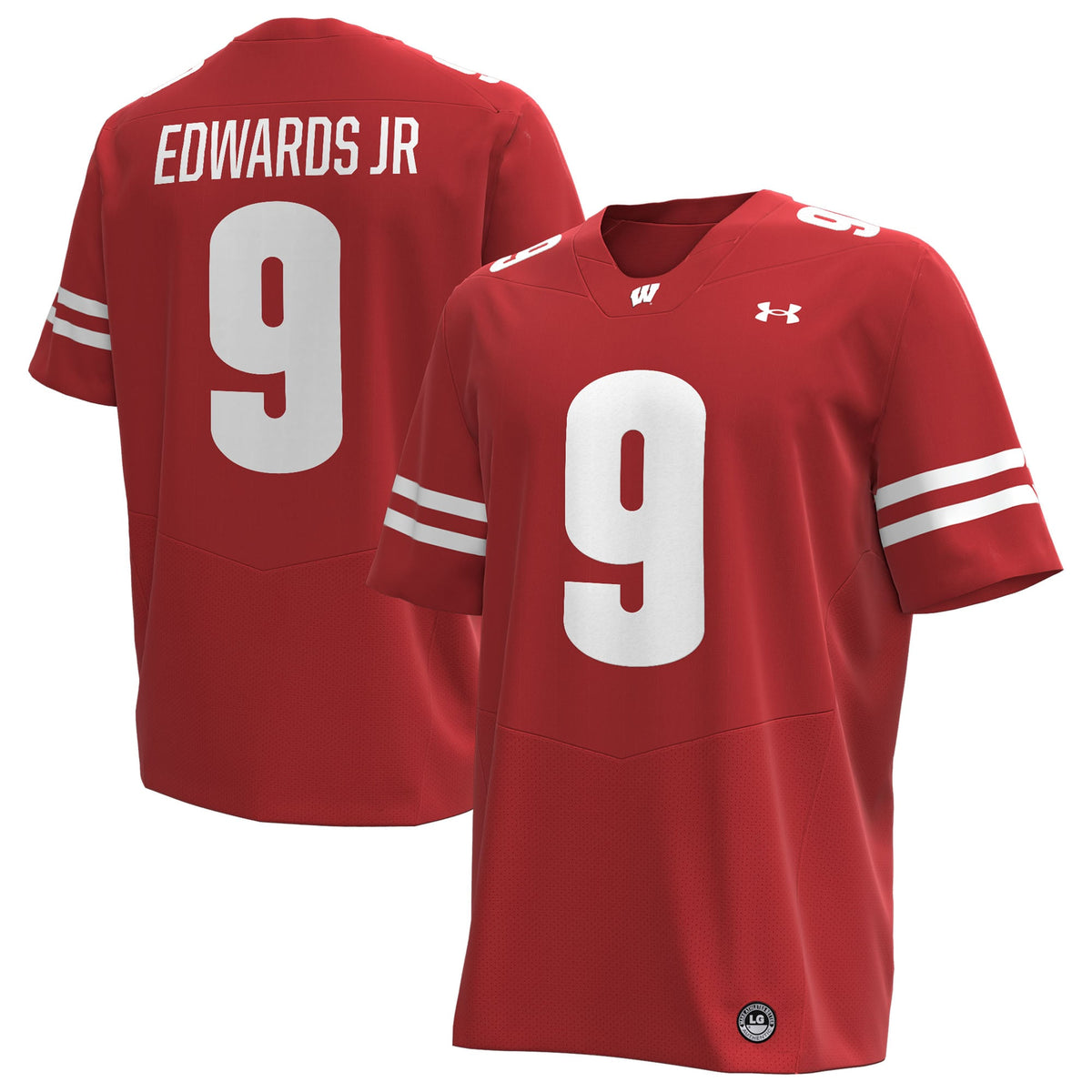 Billy Edwards Jr Wisconsin Badgers Home Football Replica Jersey - Red | Stitched College Jersey TJS76435