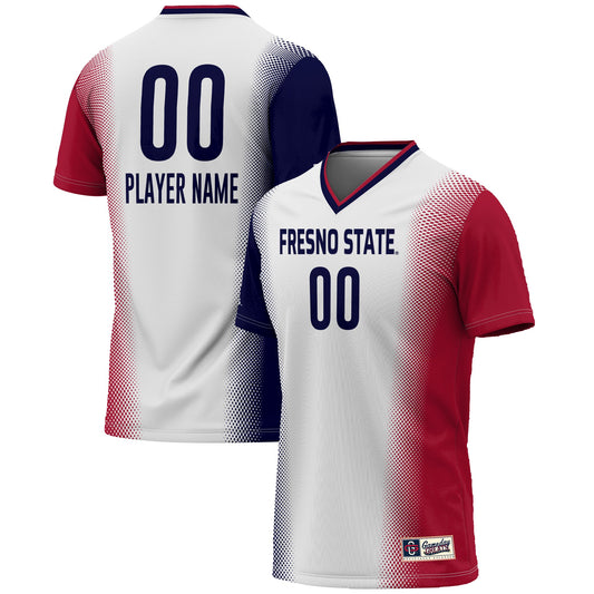 Fresno State Bulldogs GameDay Greats Unisex Pick-A-Player Lightweight Women's Soccer Jersey - White | Stitched College Jersey TJS76584