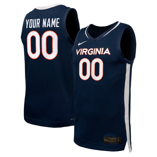 Virginia Cavaliers Unisex Basketball Custom Replica Jersey - Navy | Stitched College Jersey TJS76531