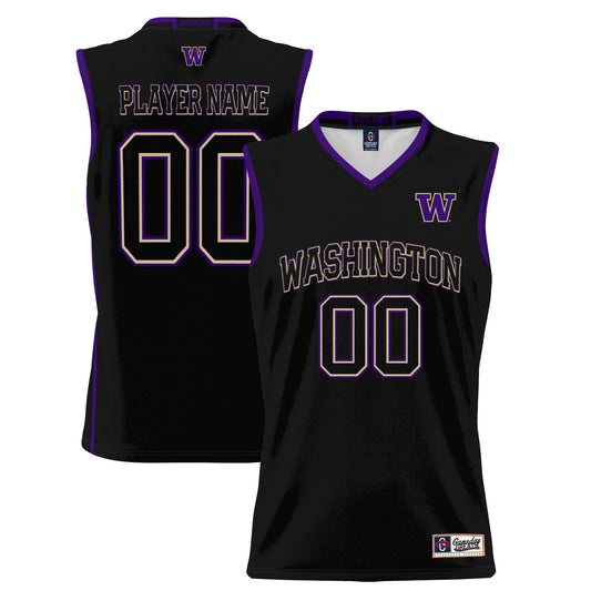 Washington Huskies GameDay Greats Unisex Lightweight Pick-A-Player Women's Basketball Jersey - Black | Stitched College Jersey TJS76610