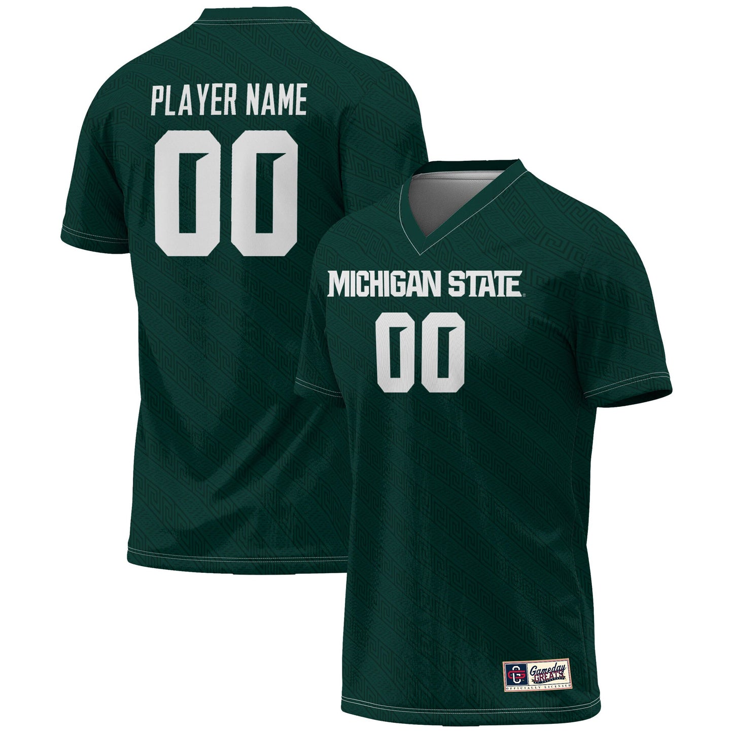 Michigan State Spartans GameDay Greats Unisex Pick-A-Player Lightweight Women's Soccer Jersey - Green | Stitched College Jersey TJS76483