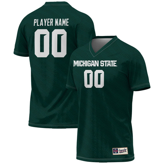 Michigan State Spartans GameDay Greats Unisex Pick-A-Player Lightweight Women's Soccer Jersey - Green | Stitched College Jersey TJS76483