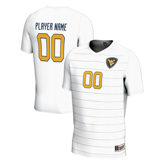 West Virginia Mountaineers GameDay Greats Unisex Pick-A-Player Lightweight Soccer Jersey - White | Stitched College Jersey TJS76327