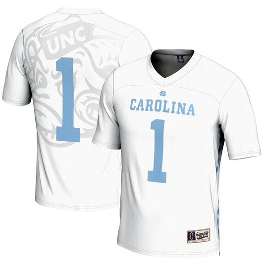 #1 North Carolina Tar Heels GameDay Greats Lightweight Men's Lacrosse Jersey - White | Stitched College Jersey TJS76438