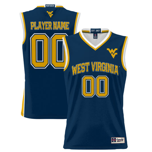 West Virginia Mountaineers GameDay Greats Unisex Lightweight Pick-A-Player Women's Basketball Jersey - Navy | Stitched College Jersey TJS76480