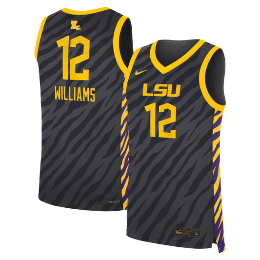 Mikaylah Williams LSU Tigers Unisex Replica Basketball Jersey - Anthracite | Stitched College Jersey TJS76382
