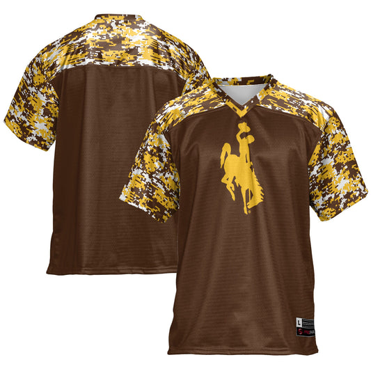 Wyoming Cowboys GameDay Greats Football Jersey - Brown | Stitched College Jersey TJS76589