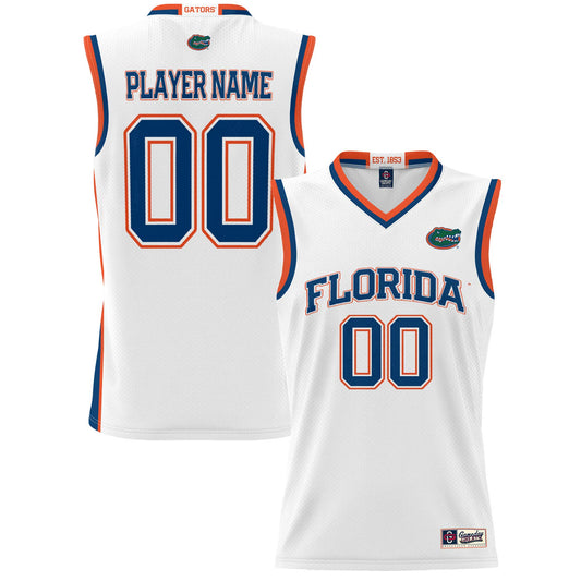 Florida Gators GameDay Greats Unisex Pick-A-Player Lightweight Women's Basketball Jersey - White | Stitched College Jersey TJS76463