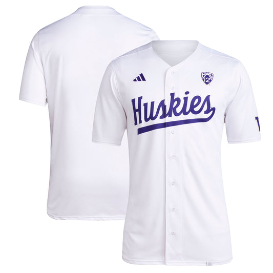 Washington Huskies Team Baseball Jersey - White | Stitched College Jersey TJS76466