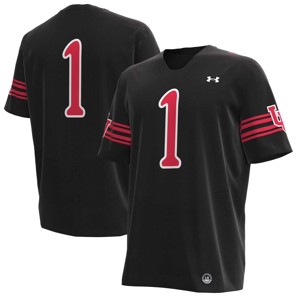 #1 Utah Utes Replica Football Jersey - Black | Stitched College Jersey TJS76413