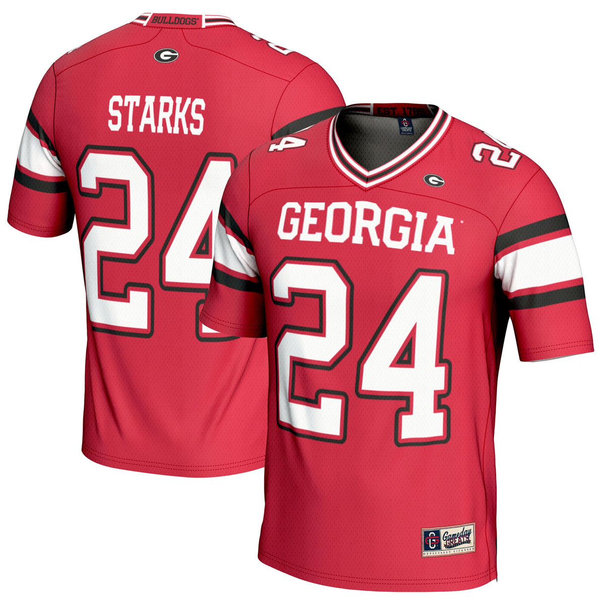 Malaki Starks Georgia Bulldogs GameDay Greats Player Football Jersey - Red | Stitched College Jersey TJS76447