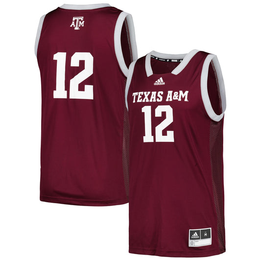 #12 Texas A&M Aggies Team Swingman Jersey - Maroon | Stitched College Jersey TJS76333