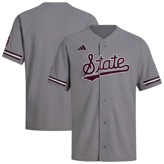 Mississippi State Bulldogs Replica Baseball Jersey - Gray | Stitched College Jersey TJS76375