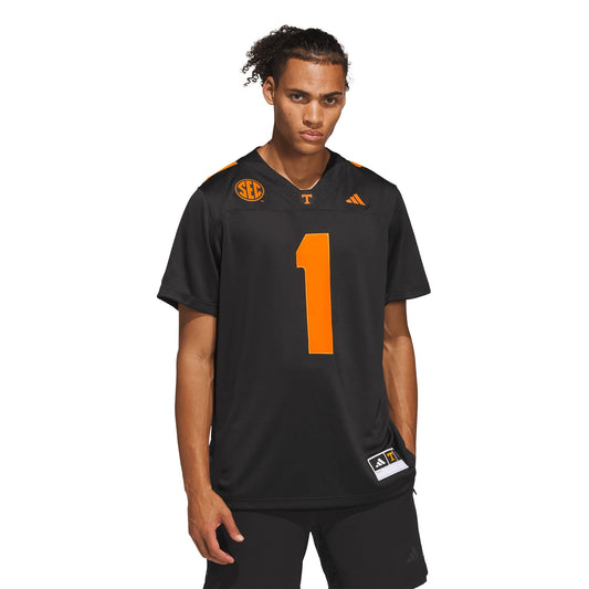 Tennessee Volunteers Premier Jersey - Black | Stitched College Jersey TJS76457