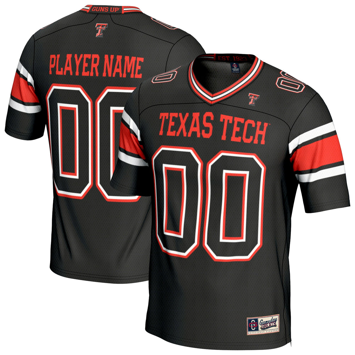 Texas Tech Red Raiders GameDay Greats Unisex Personalized Football Fashion Jersey - Black | Stitched College Jersey TJS76336