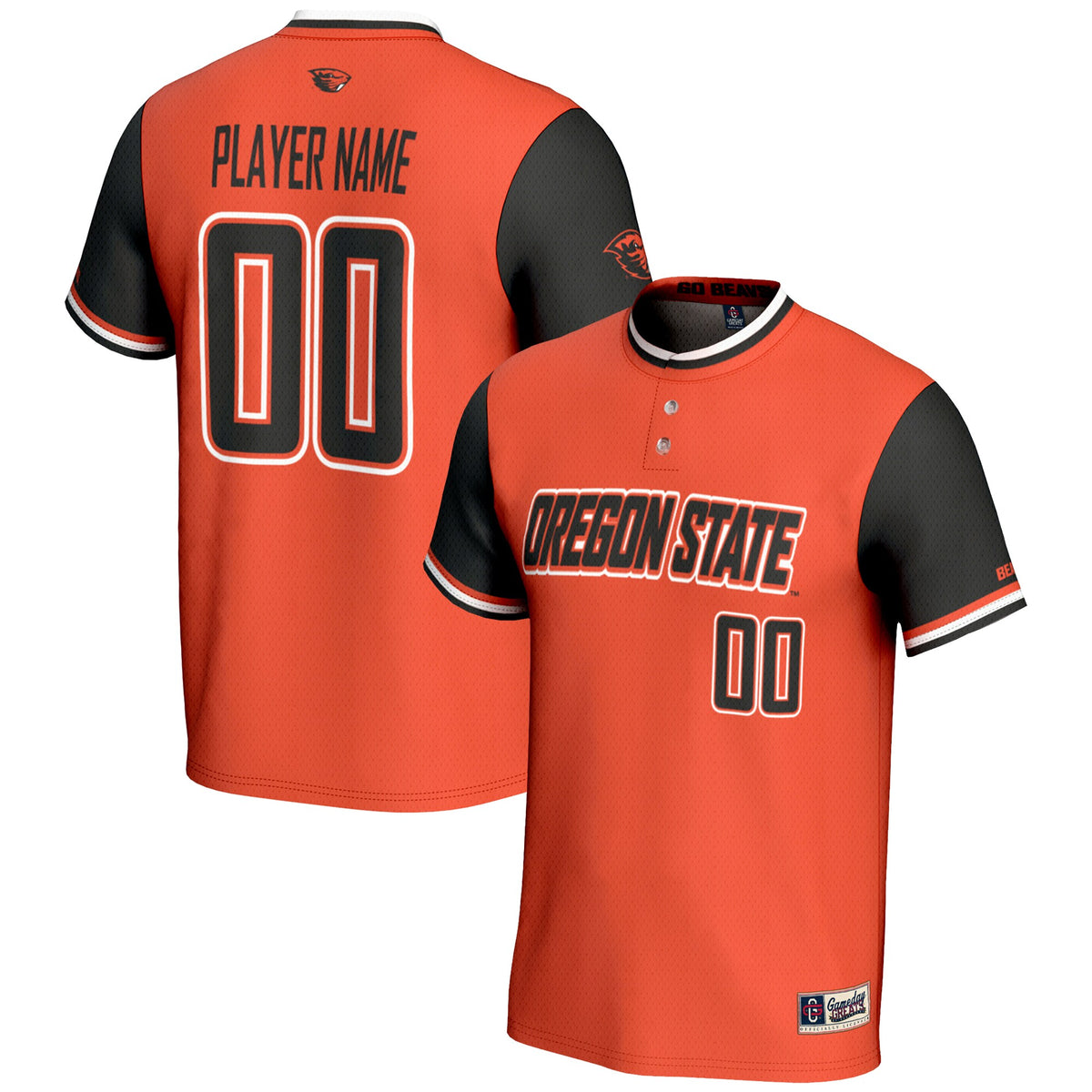 Oregon State Beavers GameDay Greats Unisex Pick-A-Player Lightweight Softball Jersey - Orange | Stitched College Jersey TJS76365