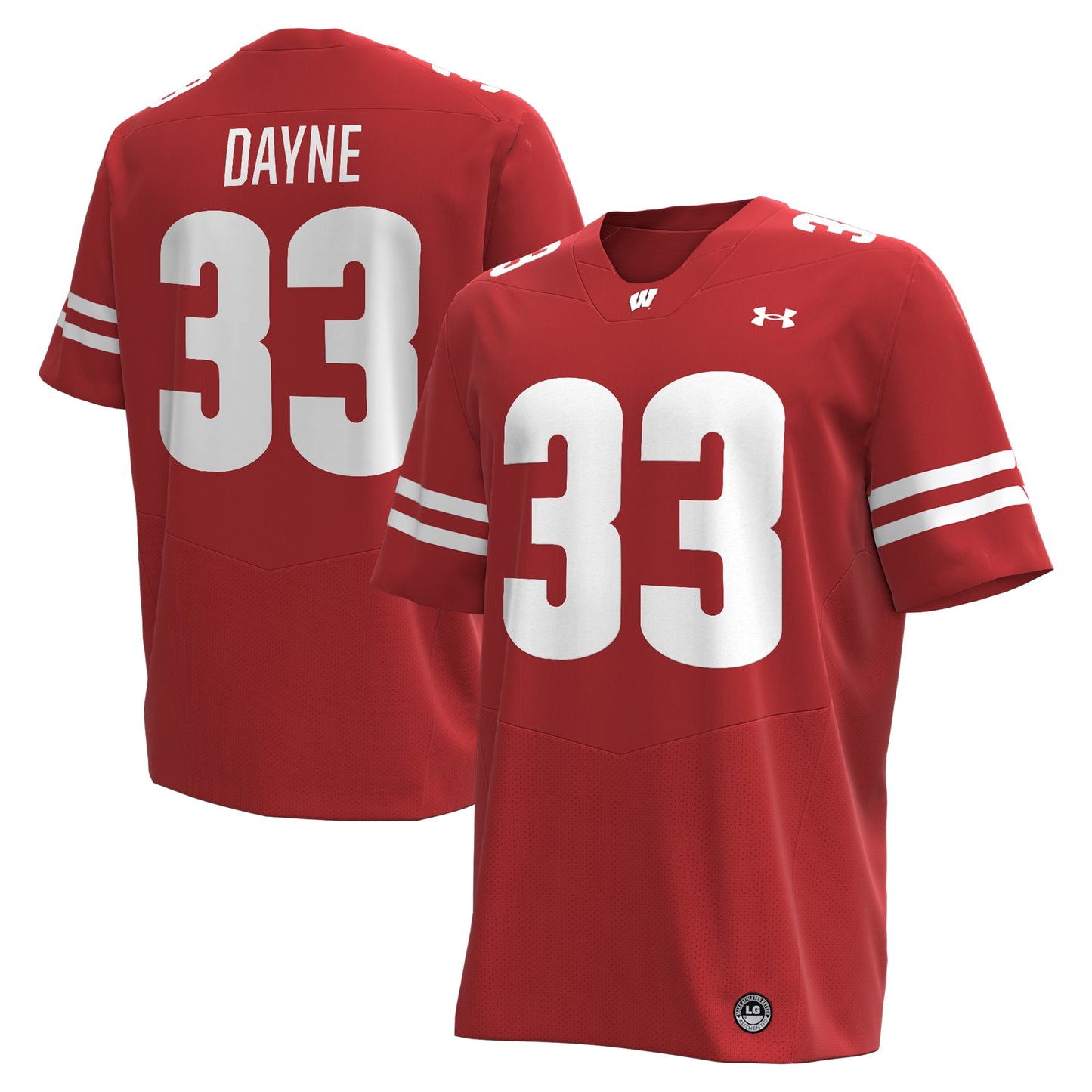 Ron Dayne Wisconsin Badgers Football Replica Player Jersey - Red | Stitched College Jersey TJS76374