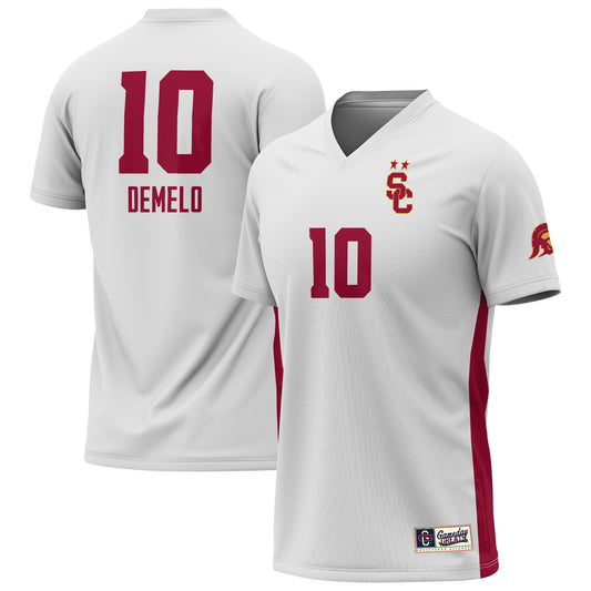 Savannah DeMelo USC Trojans GameDay Greats Unisex Lightweight Women's Soccer Jersey - White | Stitched College Jersey TJS76368