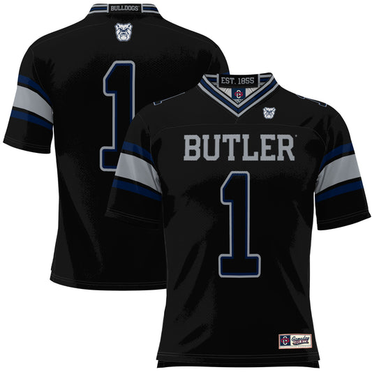 #1 Butler Bulldogs GameDay Greats Football Jersey - Black | Stitched College Jersey TJS76476