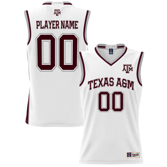 Texas A&M Aggies GameDay Greats Unisex Pick-A-Player Lightweight Women's Basketball Jersey - White | Stitched College Jersey TJS76616