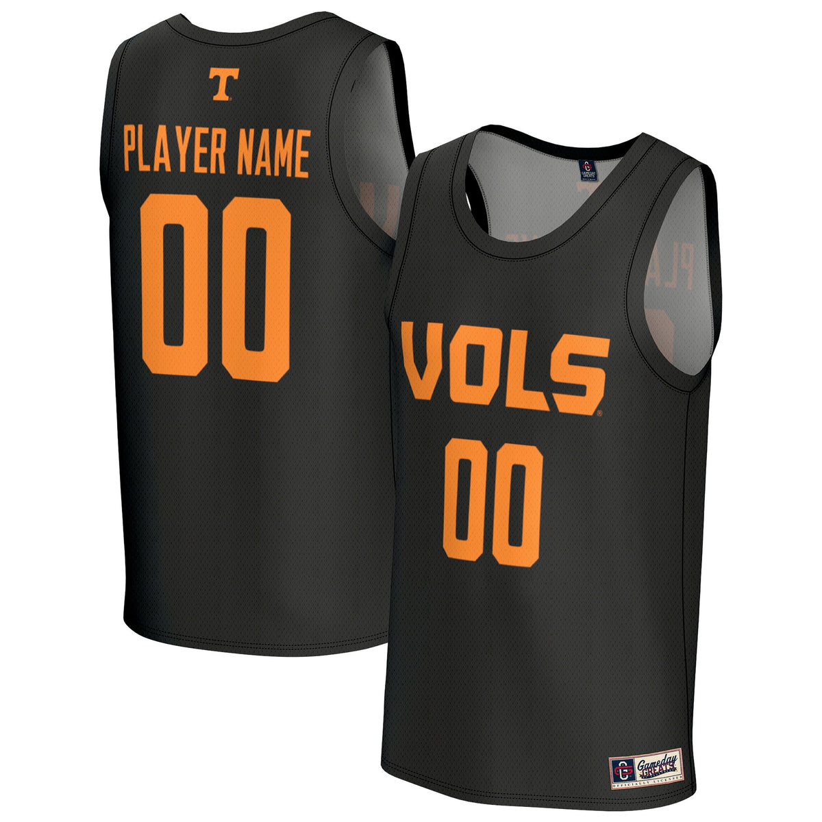 Tennessee Volunteers GameDay Greats Unisex Pick-a-Player Men's Basketball Fashion Jersey - Black | Stitched College Jersey TJS76604
