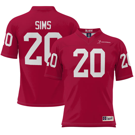Billy Sims Oklahoma Sooners Heisman Football Jersey - Crimson | Stitched College Jersey TJS76795