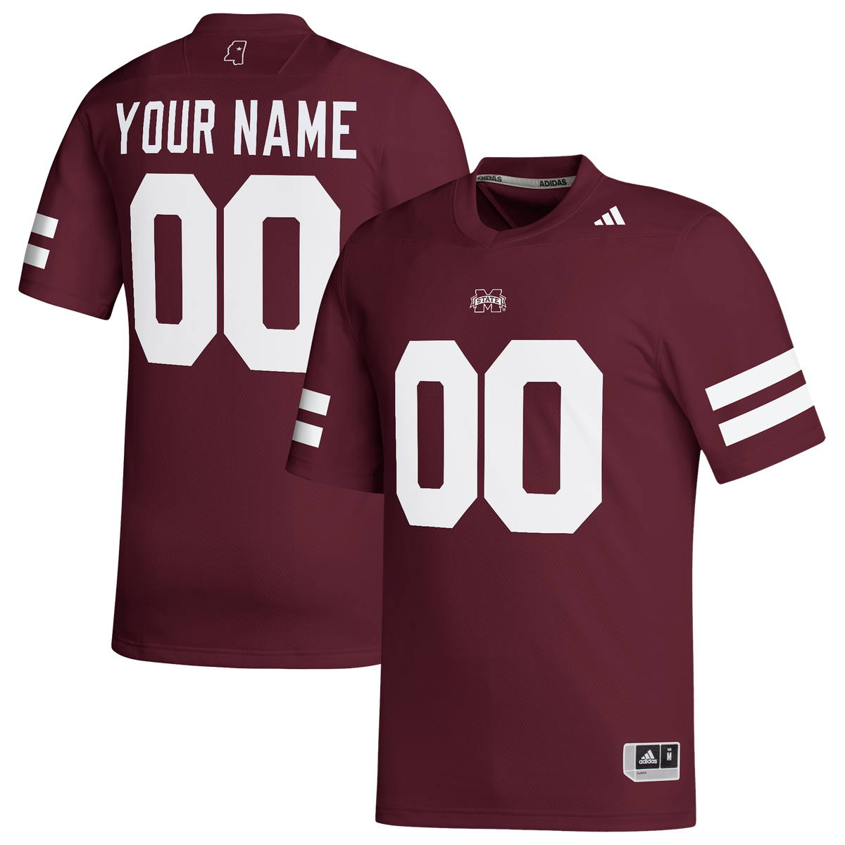 Mississippi State Bulldogs Replica Custom Jersey - Maroon | Stitched College Jersey TJS76656