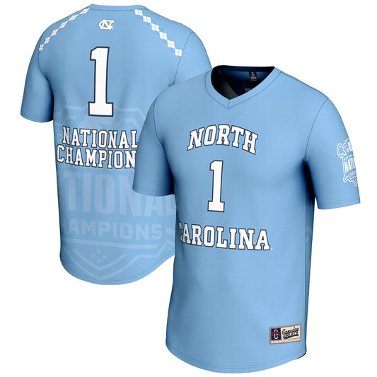 #1 North Carolina Tar Heels GameDay Greats Unisex 2025 NCAA Women's Lacrosse National Champions Lightweight Fashion Jersey - Carolina Blue | Stitched College Jersey TJS76664