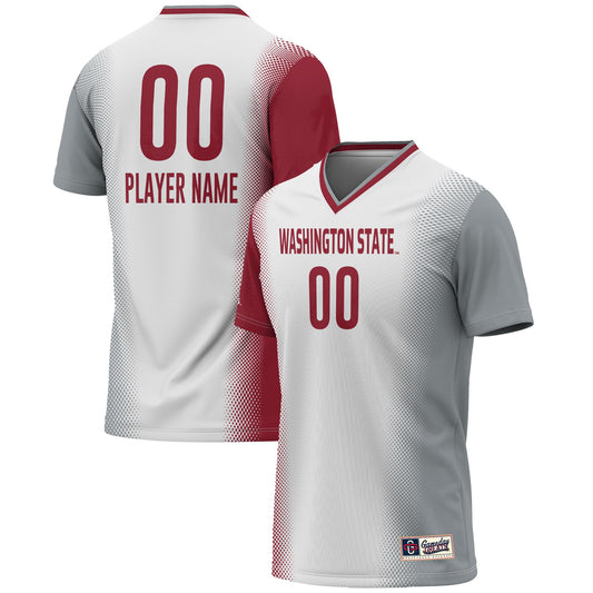 Washington State Cougars GameDay Greats Unisex Pick-A-Player Lightweight Women's Soccer Jersey - White | Stitched College Jersey TJS76662