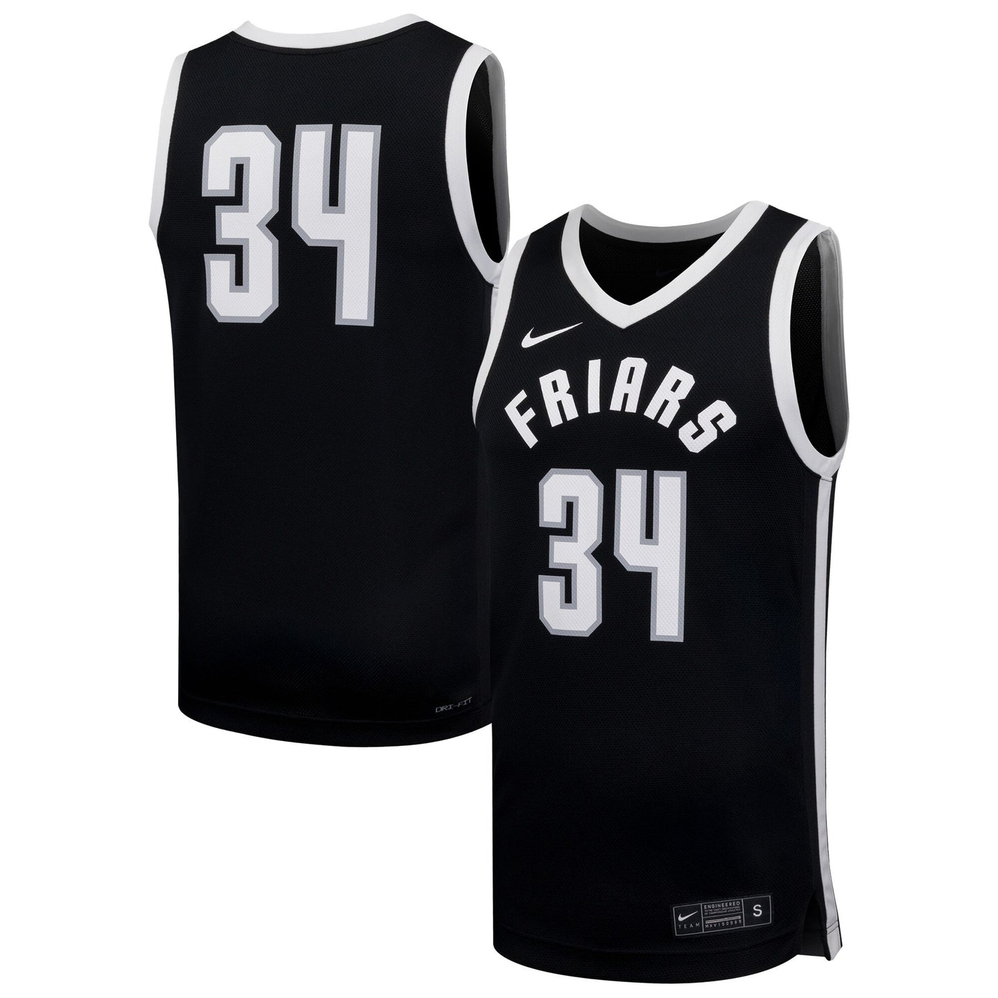 #34 Providence Friars Replica Basketball Jersey - Black | Stitched College Jersey TJS76801