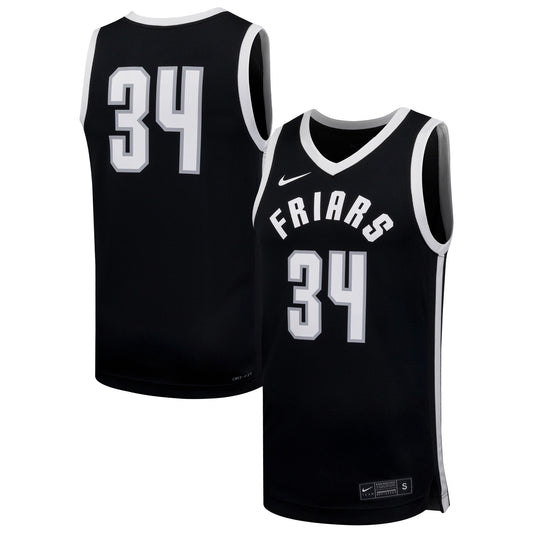 #34 Providence Friars Replica Basketball Jersey - Black | Stitched College Jersey TJS76801
