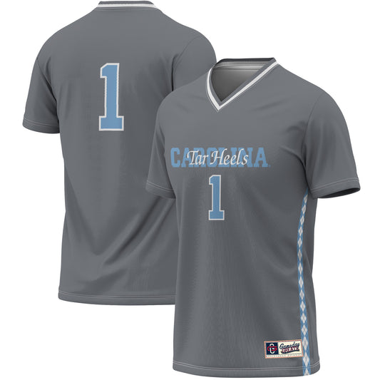#1 North Carolina Tar Heels GameDay Greats Unisex Women's Soccer Lightweight Fashion Jersey - Gray | Stitched College Jersey TJS76700