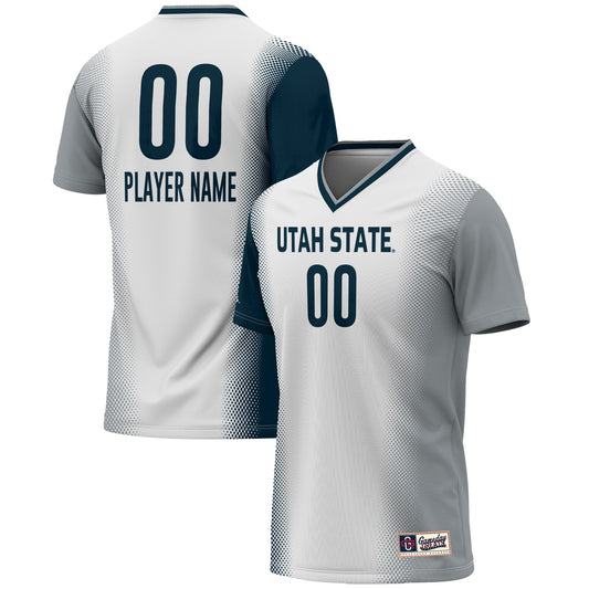 Utah State Aggies GameDay Greats Unisex Pick-A-Player Lightweight Women's Soccer Jersey - White | Stitched College Jersey TJS76701