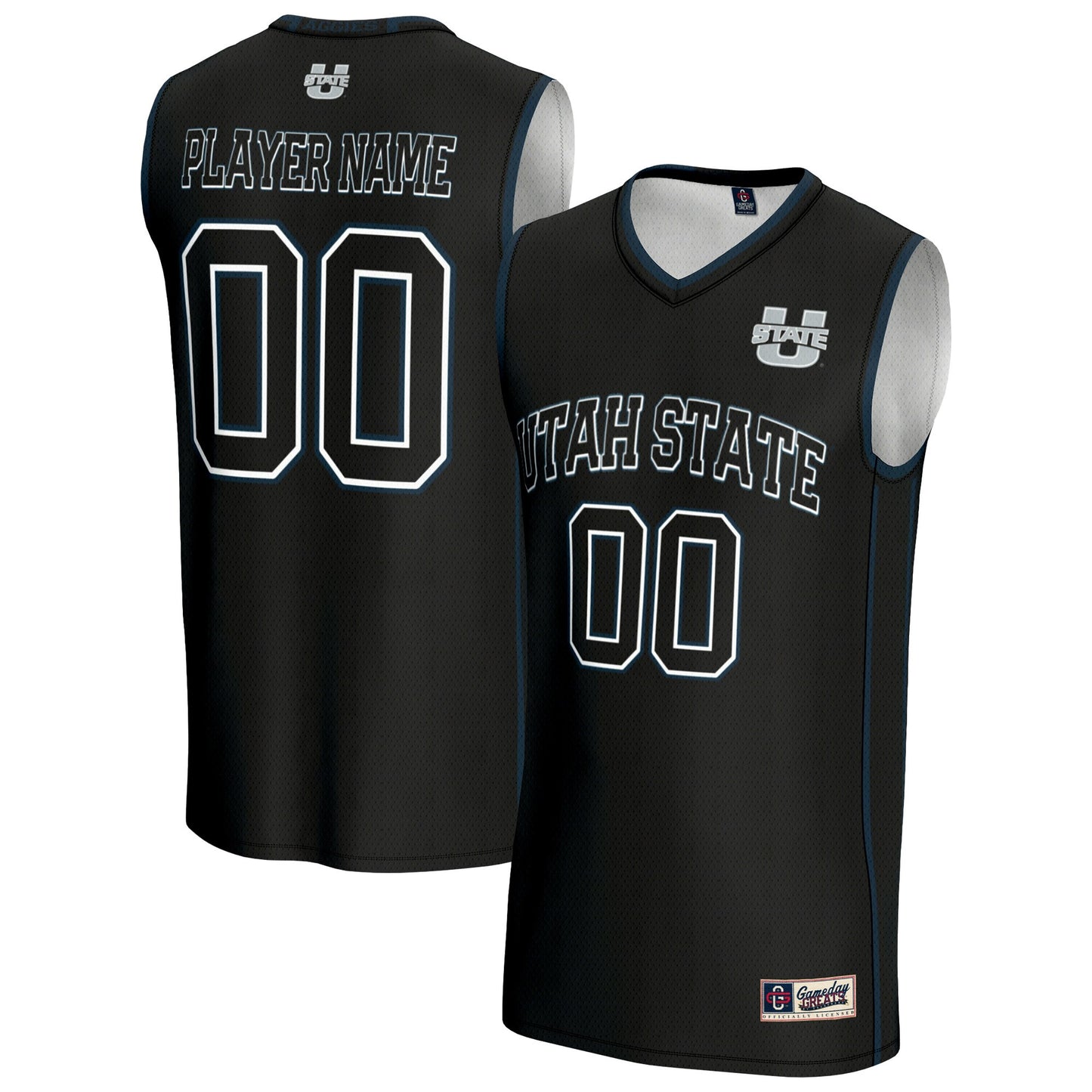 Utah State Aggies GameDay Greats Unisex Pick-A-Player Lightweight Men's Basketball Jersey - Black | Stitched College Jersey TJS76728