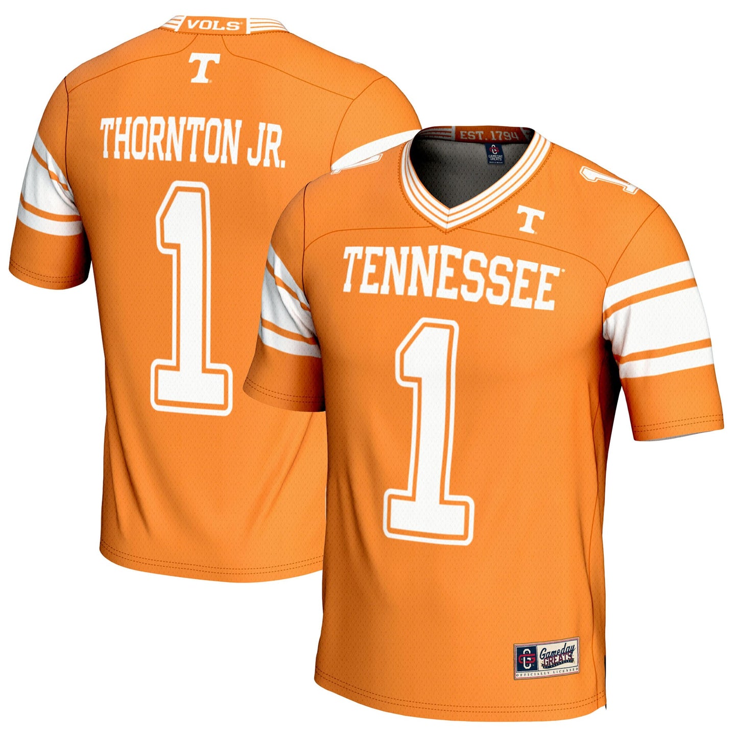Dont'e Thornton Jr. Tennessee Volunteers GameDay Greats Player Football Jersey - Tennessee Orange | Stitched College Jersey TJS76678