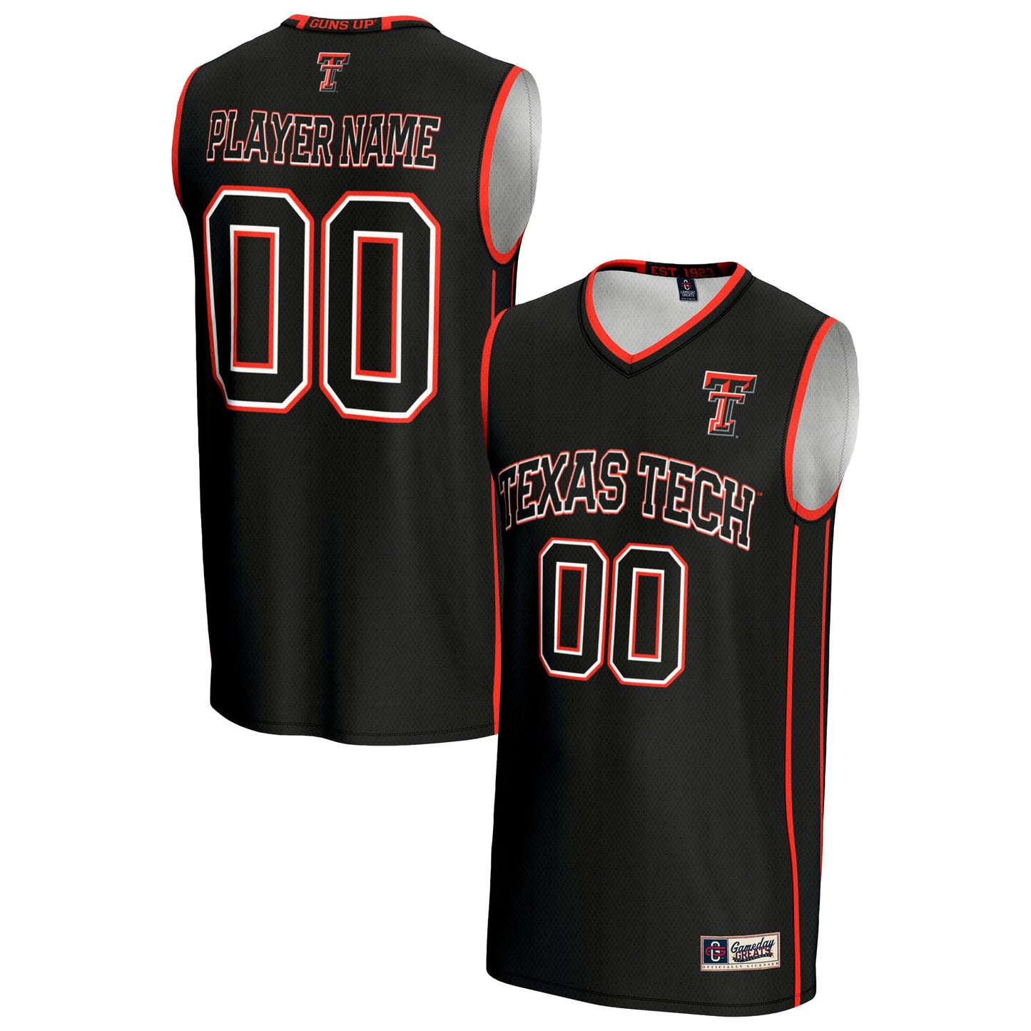 Texas Tech Red Raiders GameDay Greats Unisex Pick-A-Player Lightweight Men's Basketball Jersey - Black | Stitched College Jersey TJS76661