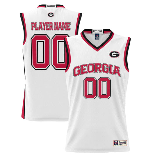 Georgia Bulldogs GameDay Greats Unisex Lightweight Pick-A-Player Women's Basketball Jersey - White | Stitched College Jersey TJS76727