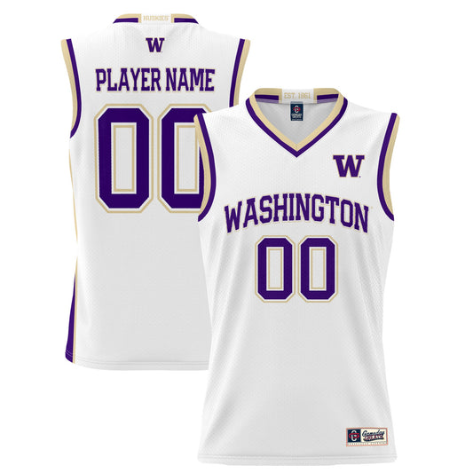 Washington Huskies GameDay Greats Unisex Lightweight Pick-A-Player Women's Basketball Jersey - White | Stitched College Jersey TJS76710