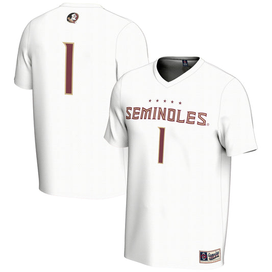 Florida State Seminoles GameDay Greats Unisex 2025 NCAA Women's Soccer National Champions Lightweight Commemorative Fashion Jersey - White | Stitched College Jersey TJS76647