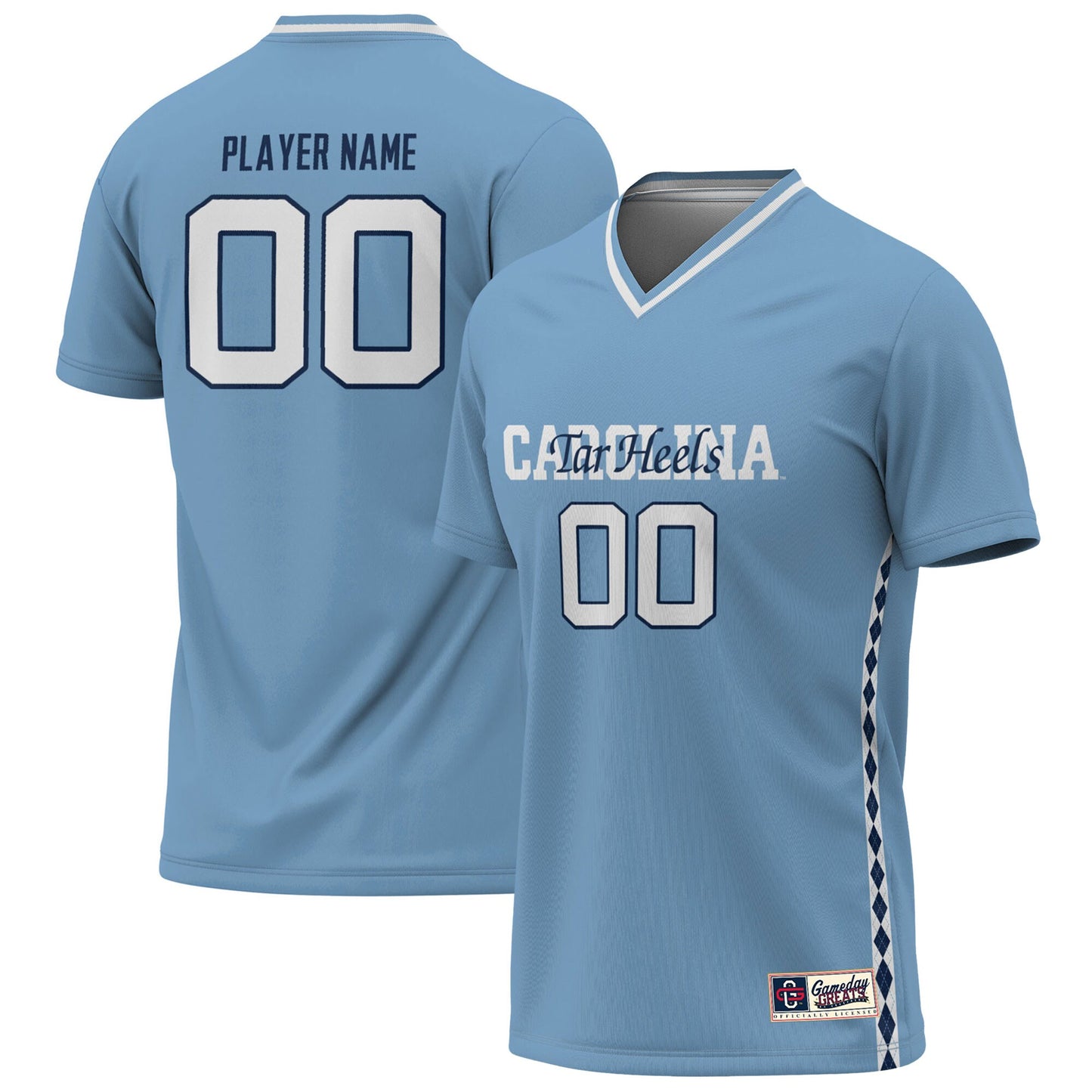 North Carolina Tar Heels GameDay Greats Unisex Pick-A-Player Lightweight Women's Soccer Jersey - Carolina Blue | Stitched College Jersey TJS76677