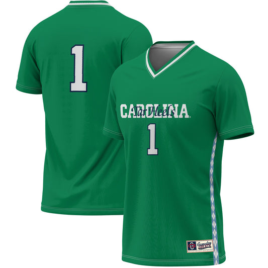 #1 North Carolina Tar Heels GameDay Greats Unisex Women's Soccer Lightweight Fashion Goalie Jersey - Green | Stitched College Jersey TJS76752