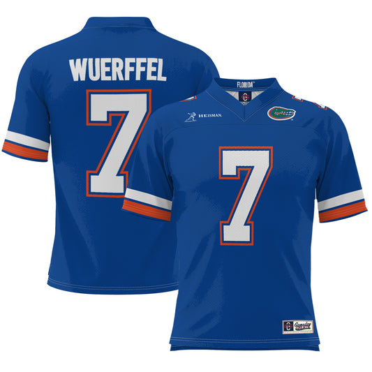 Danny Wuerffel Florida Gators Heisman Football Jersey - Royal | Stitched College Jersey TJS76790